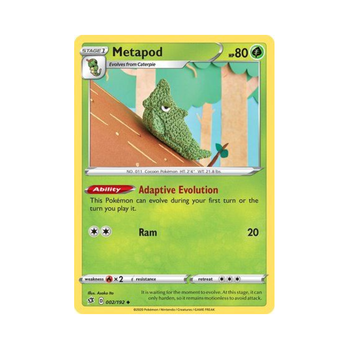 포켓몬 TCG 단데기 U 레벌 크래시 (영문판)(Pokemon TCG Metapod U Rebel Clash (English Ver.))