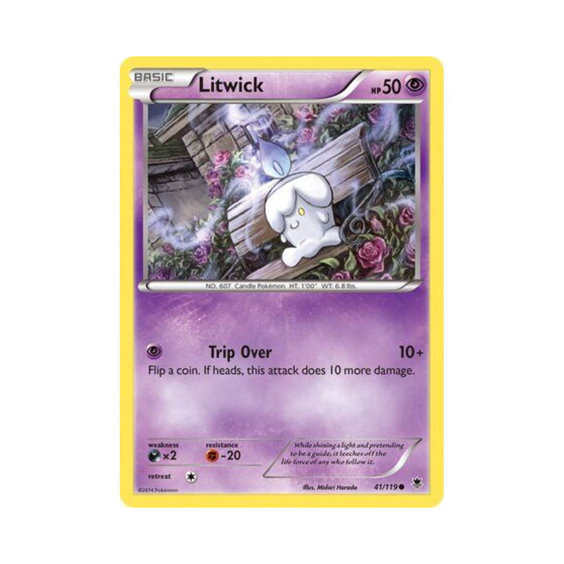 포켓몬 TCG 불켜미 C 팬텀 포스 (영문판)(Pokemon TCG Litwick C Phantom Forces (English Ver.))