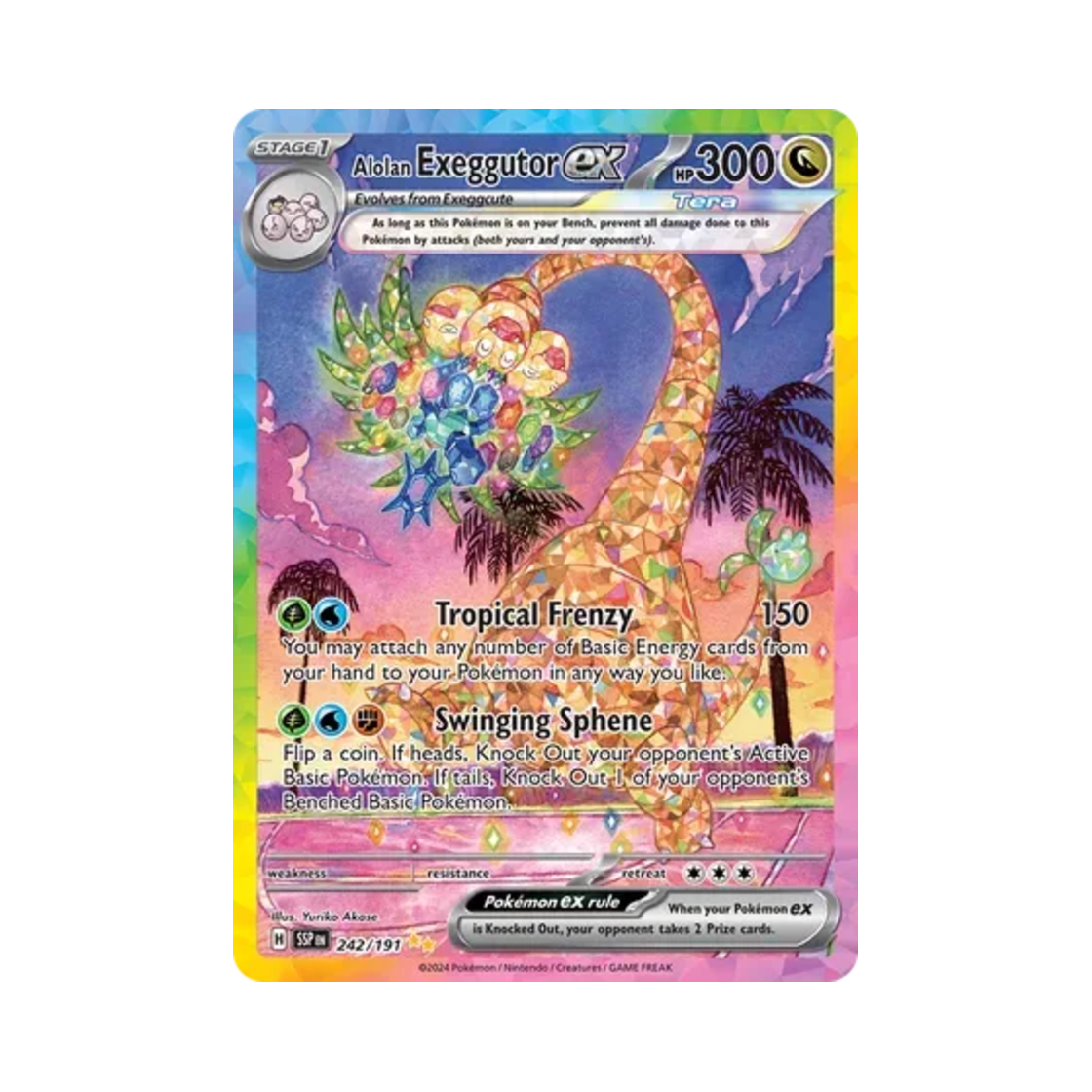 포켓몬 TCG 알로라 나시 ex SIR 서징 스파크 (영문판)(Pokemon TCG Alolan Exeggutor ex SIR Surging Sparks (English Ver.)) - 1
