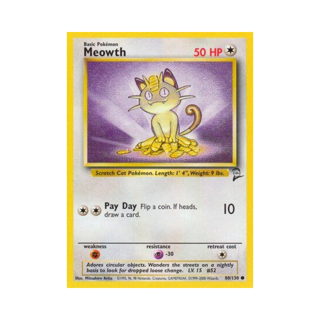 포켓몬 TCG 나옹 C 베이스 세트 2 (영문판)(Pokemon TCG Meowth C Base Set 2 (English Ver.)) - 1