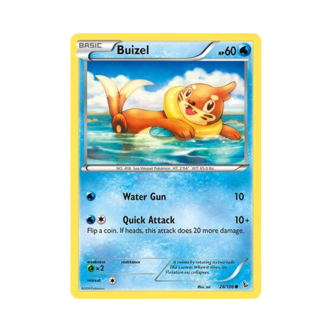 포켓몬 TCG 브이젤 C 플래시파이어 (영문판)(Pokemon TCG Buizel C Flashfire (English Ver.)) - 1