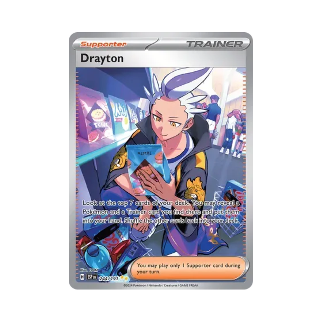포켓몬 TCG 제빈 SIR 서징 스파크 (영문판)(Pokemon TCG Drayton SIR Surging Sparks (English Ver.)) - 1