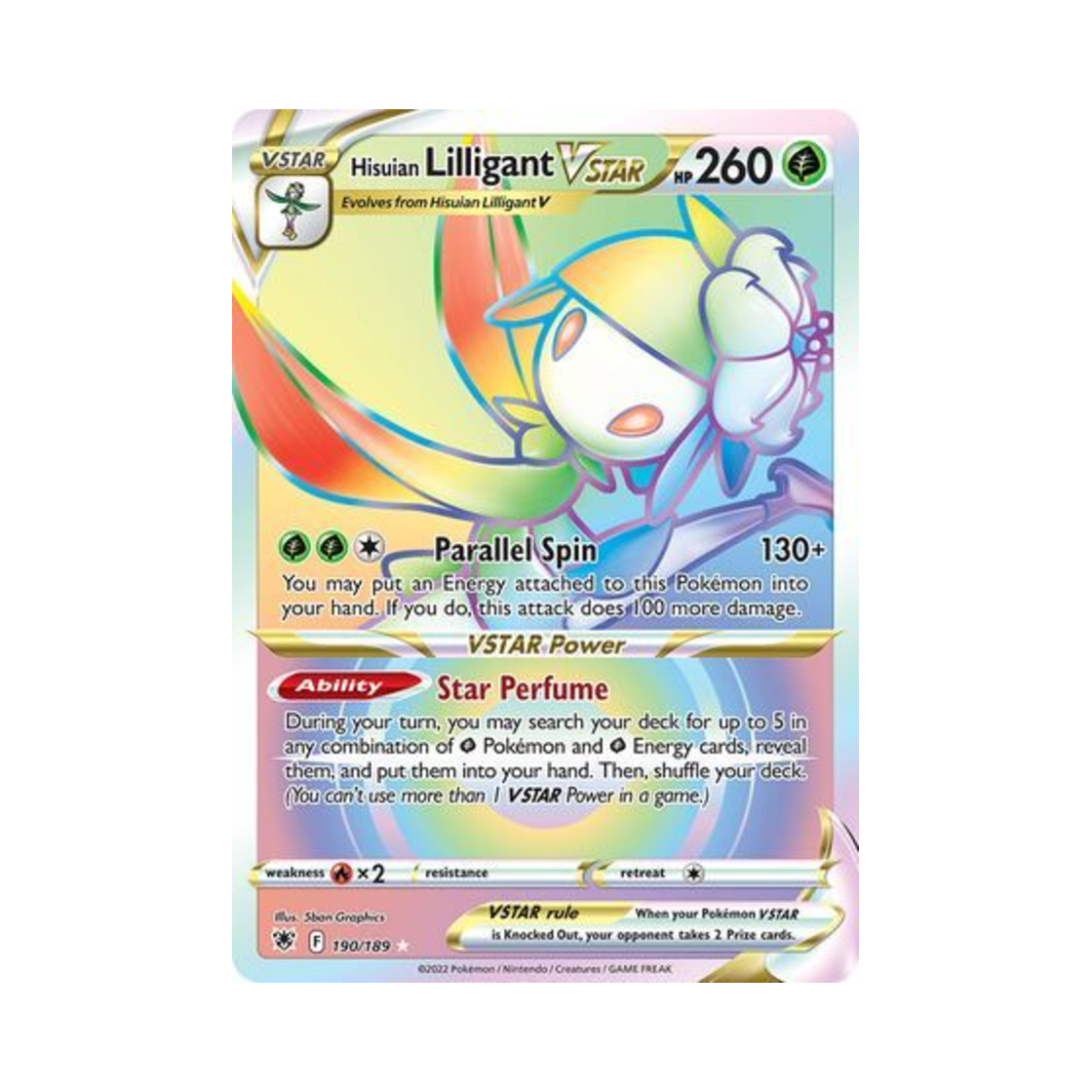 포켓몬 TCG 히스이 드레디어 VSTAR RR 아스트랄 레디안스 (영문판)(Pokemon TCG Hisuian Lilligant VSTAR RR Astral Radiance (English Ver.)) - 1