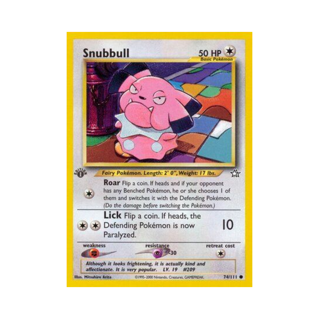 포켓몬 TCG 블루 C 네오 제네시스 (영문판)(Pokemon TCG Snubbull C Neo Genesis (English Ver.)) - 1