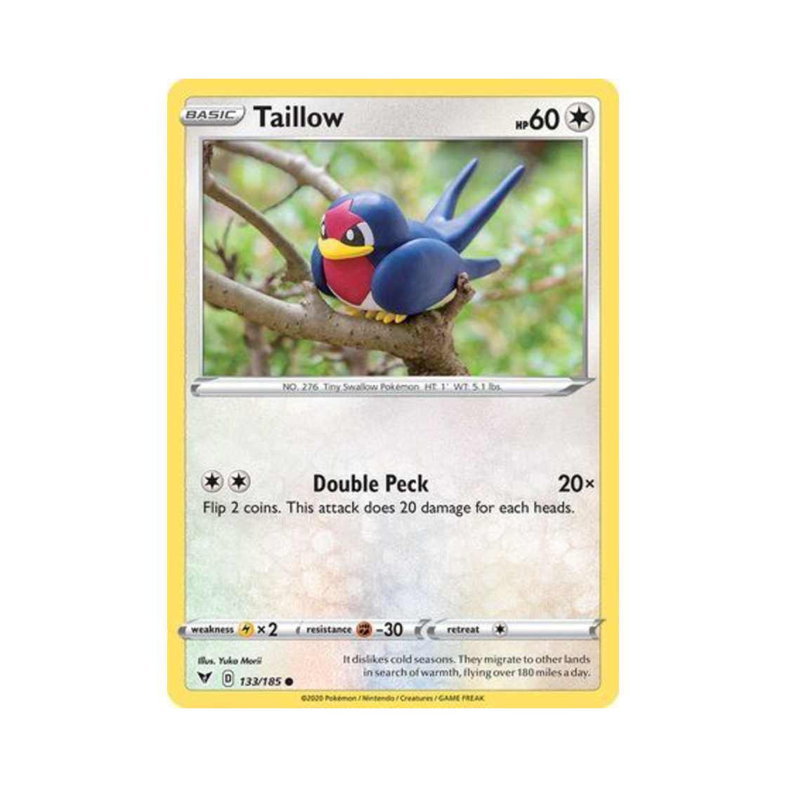 포켓몬 TCG 테일로 C 비비드 볼티지 (영문판)(Pokemon TCG Taillow C Vivid Voltage (English Ver.)) - 1