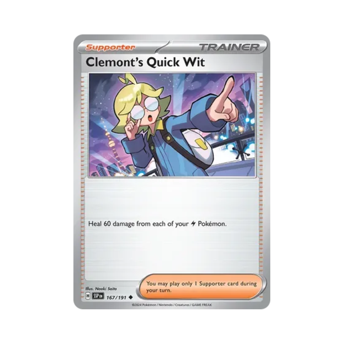 포켓몬 TCG 시트론의 재치 U 서징 스파크 (영문판)(Pokemon TCG Clemont's Quick Wit U Surging Sparks (English Ver.)) - 1
