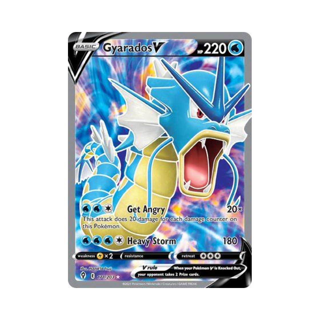 포켓몬 TCG 갸라도스 V RU 이볼빙 스카이즈 (영문판)(Pokemon TCG Gyarados V RU Evolving Skies (English Ver.)) - 1