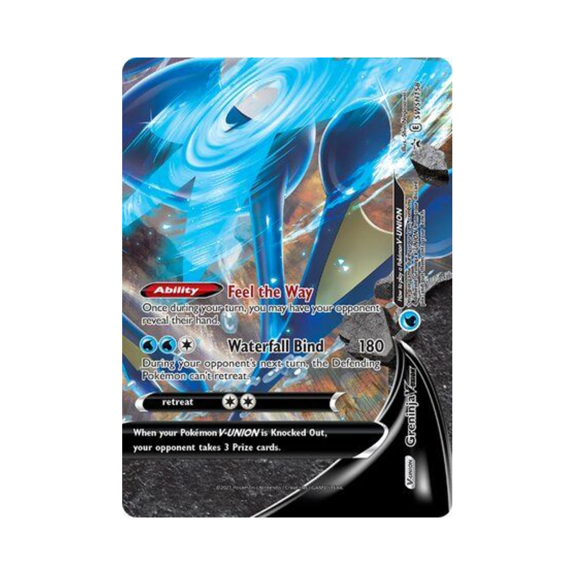 포켓몬 TCG 개굴닌자 V UNION P 소드 & 실드 프로모카드 (영문판)(Pokemon TCG Greninja V UNION P Sword & Shield Promos (English Ver.)) - 1