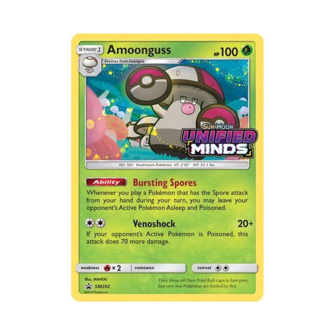 포켓몬 TCG 뽀록나 P 썬 & 문 프로모카드 (영문판)(Pokemon TCG Amoonguss P Sun & Moon Promos (English Ver.)) - 1