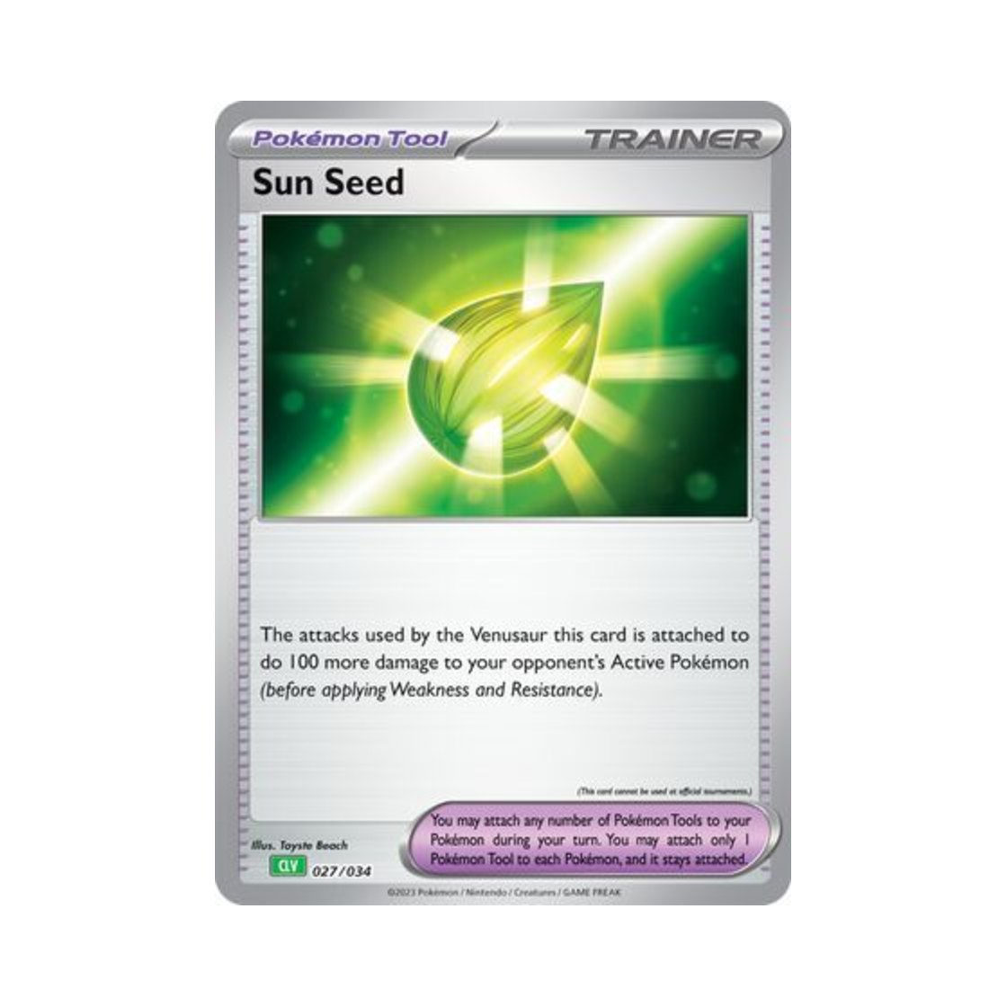 sun seed pokemon card Sun Seed 027/034 TCG Classic Collection – PokeDirris