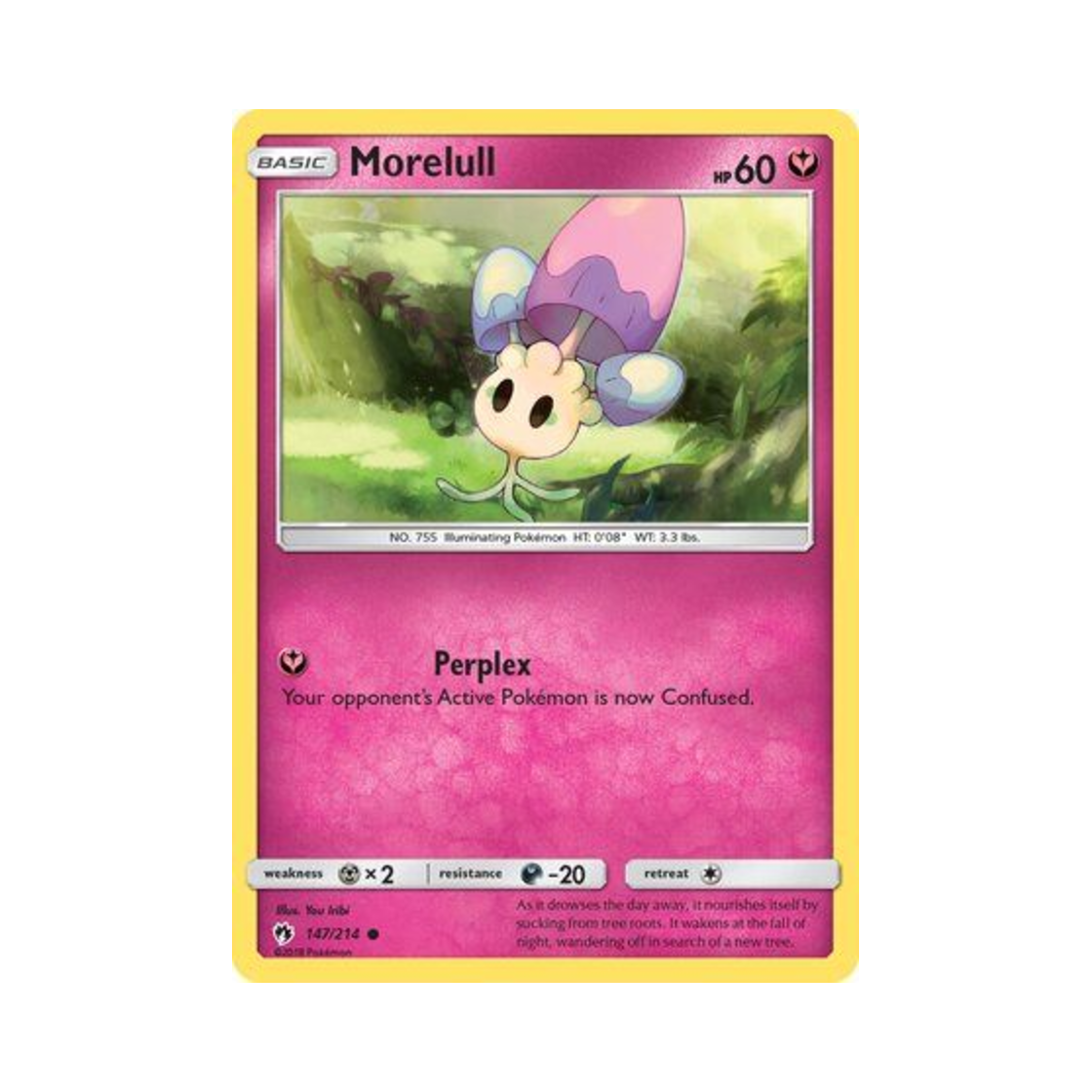 포켓몬 TCG 자마슈 C 로스트 썬더 (영문판)(Pokemon TCG Morelull C Lost Thunder (English Ver.)) - 1