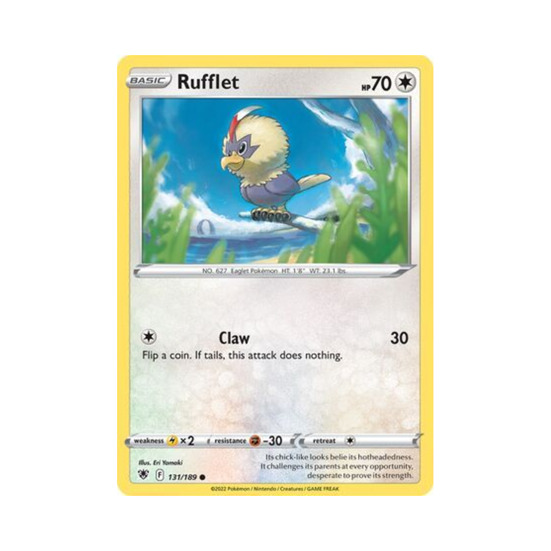 포켓몬 TCG 수리둥보 C 아스트랄 레디안스 (영문판)(Pokemon TCG Rufflet C Astral Radiance (English Ver.))