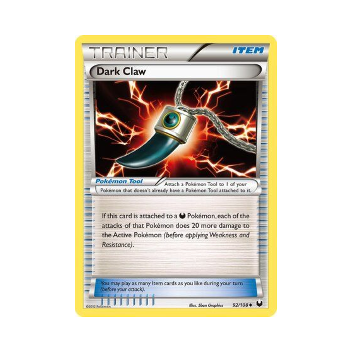 포켓몬 TCG 악의발톱 U 다크 익스플로러스 (영문판)(Pokemon TCG Dark Claw U Dark Explorers (English Ver.)) - 1