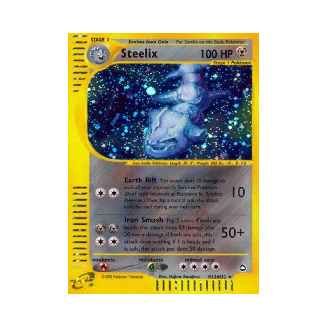 포켓몬 TCG 강철톤 RH 아쿠아폴리스 (영문판)(Pokemon TCG Steelix RH Aquapolis (English Ver.))