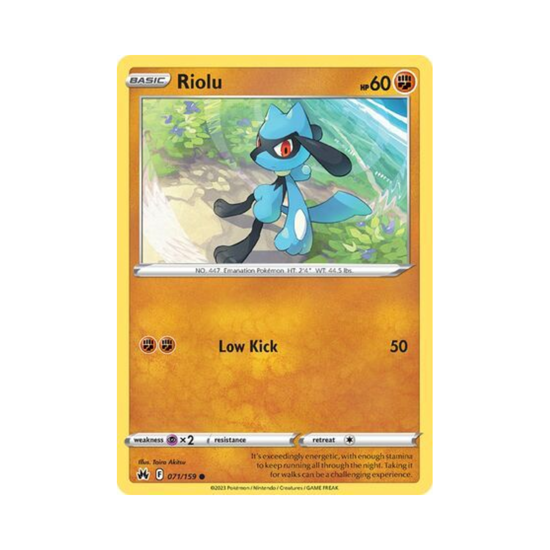 포켓몬 TCG 리오르 C 크라운 제니스 (영문판)(Pokemon TCG Riolu C Crown Zenith (English Ver.)) - 1