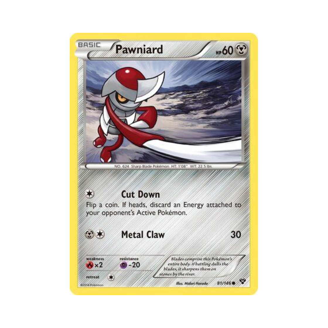 포켓몬 TCG 자망칼 C XY (영문판)(Pokemon TCG Pawniard C XY (English Ver.)) - 1