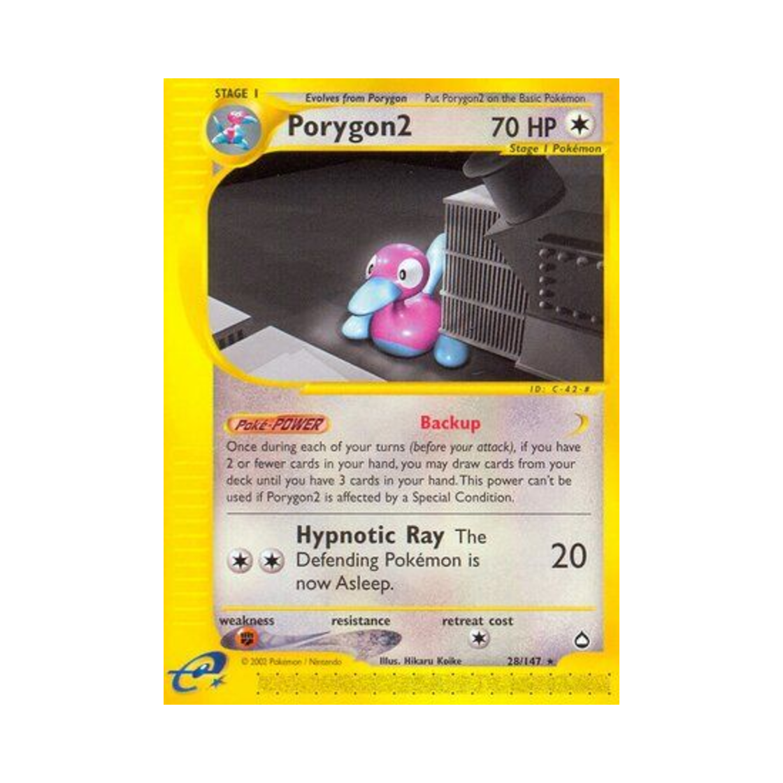 포켓몬 TCG 폴리곤2 R 아쿠아폴리스 (영문판)(Pokemon TCG Porygon2 R Aquapolis (English Ver.)) - 1