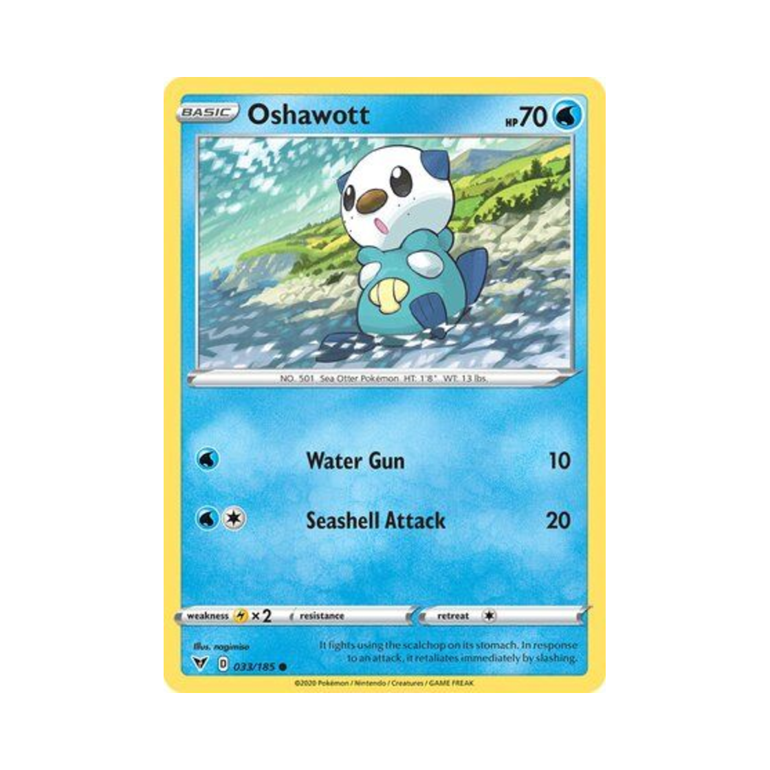 포켓몬 TCG 수댕이 C 비비드 볼티지 (영문판)(Pokemon TCG Oshawott C Vivid Voltage (English Ver.)) - 1