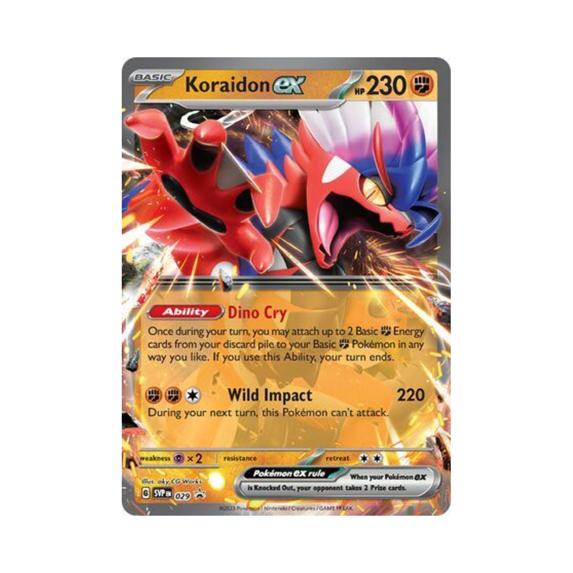 포켓몬 TCG 코라이돈 ex P 스칼렛 & 바이올렛 프로모 카드 (영문판)(Pokemon TCG Koraidon ex P Scarlet & Violet Promos (English Ver.)) - 1