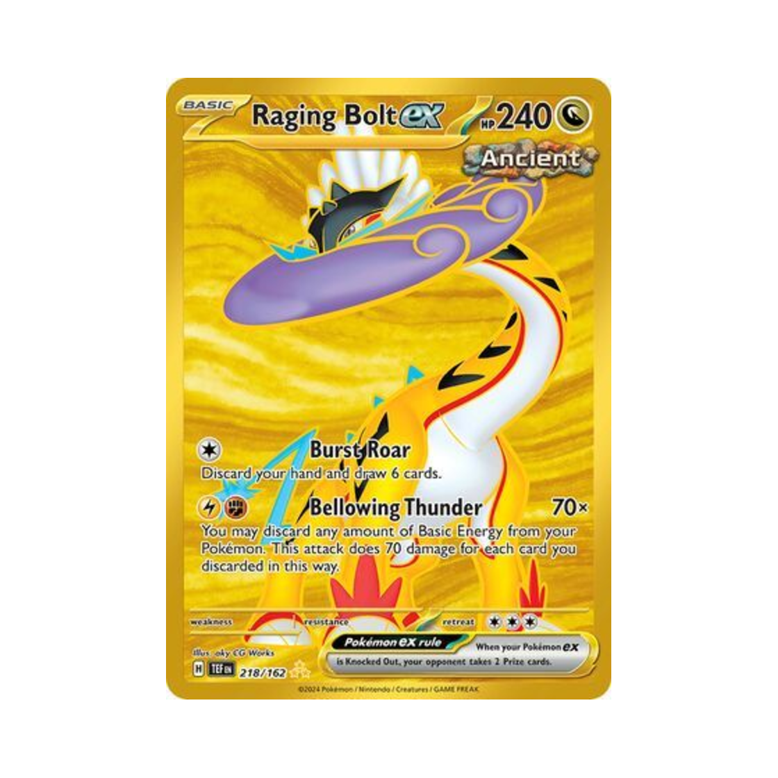 포켓몬 TCG 날뛰는우레 ex HR 템포럴 포시스 (영문판)(Pokemon TCG Raging Bolt ex HR Temporal Forces (English Ver.)) - 1