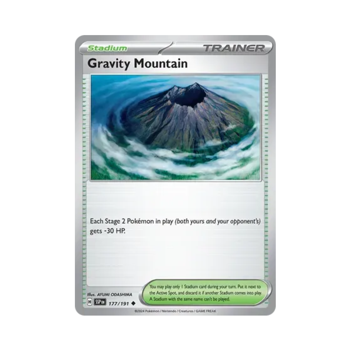 포켓몬 TCG 그래비티 마운틴 U 서징 스파크 (영문판)(Pokemon TCG Gravity Mountain U Surging Sparks (English Ver.)) - 1