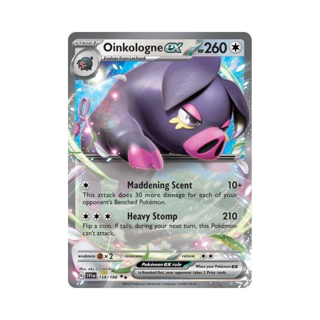 포켓몬 TCG 퍼퓨돈 ex DR 스칼렛 & 바이올렛 (영문판)(Pokemon TCG Oinkologne ex DR Scarlet & Violet (English Ver.)) - 1