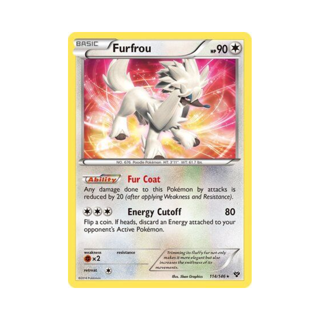 포켓몬 TCG 트리미앙 RH XY (영문판)(Pokemon TCG Furfrou RH XY (English Ver.))