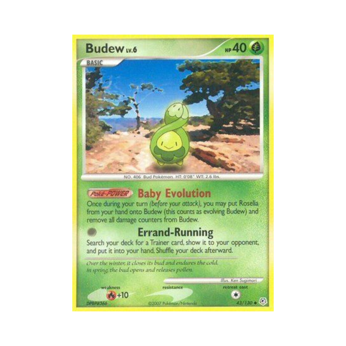 포켓몬 TCG 꼬몽울 U 다이아몬드 & 펄 (영문판)(Pokemon TCG Budew U Diamond & Pearl (English Ver.))