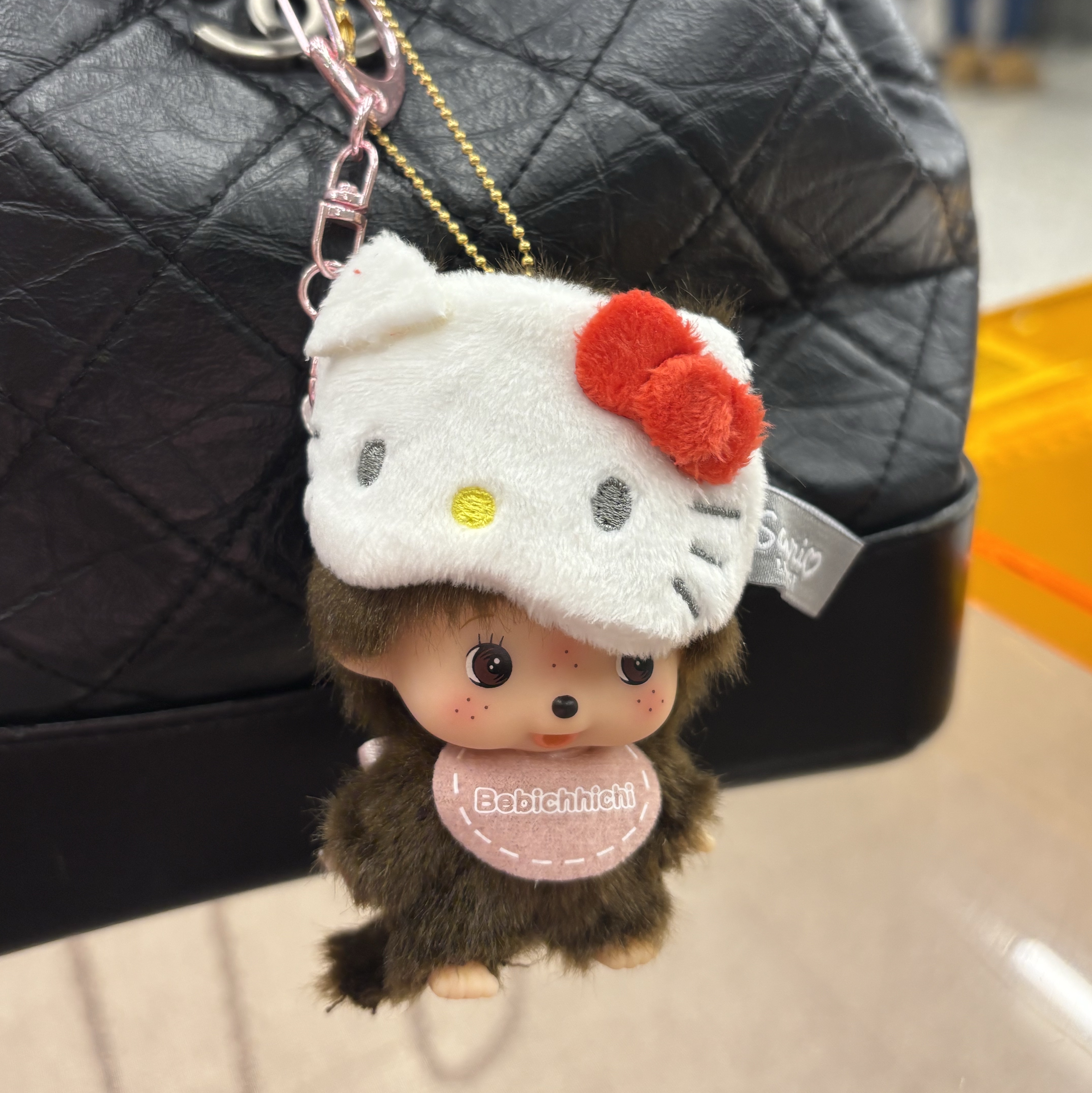 Monchhichi big Head Bebichhichi SS Keychain Girl 착용 스타일
