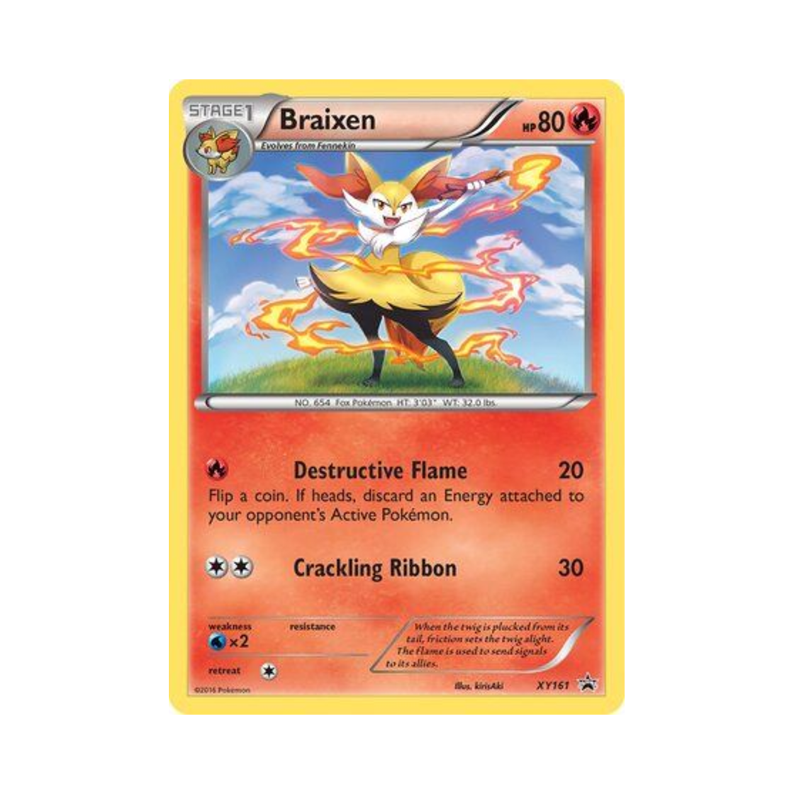 포켓몬 TCG 테르나 P XY 프로모 카드 (영문판)(Pokemon TCG Braixen P XY Promos (English Ver.)) - 1