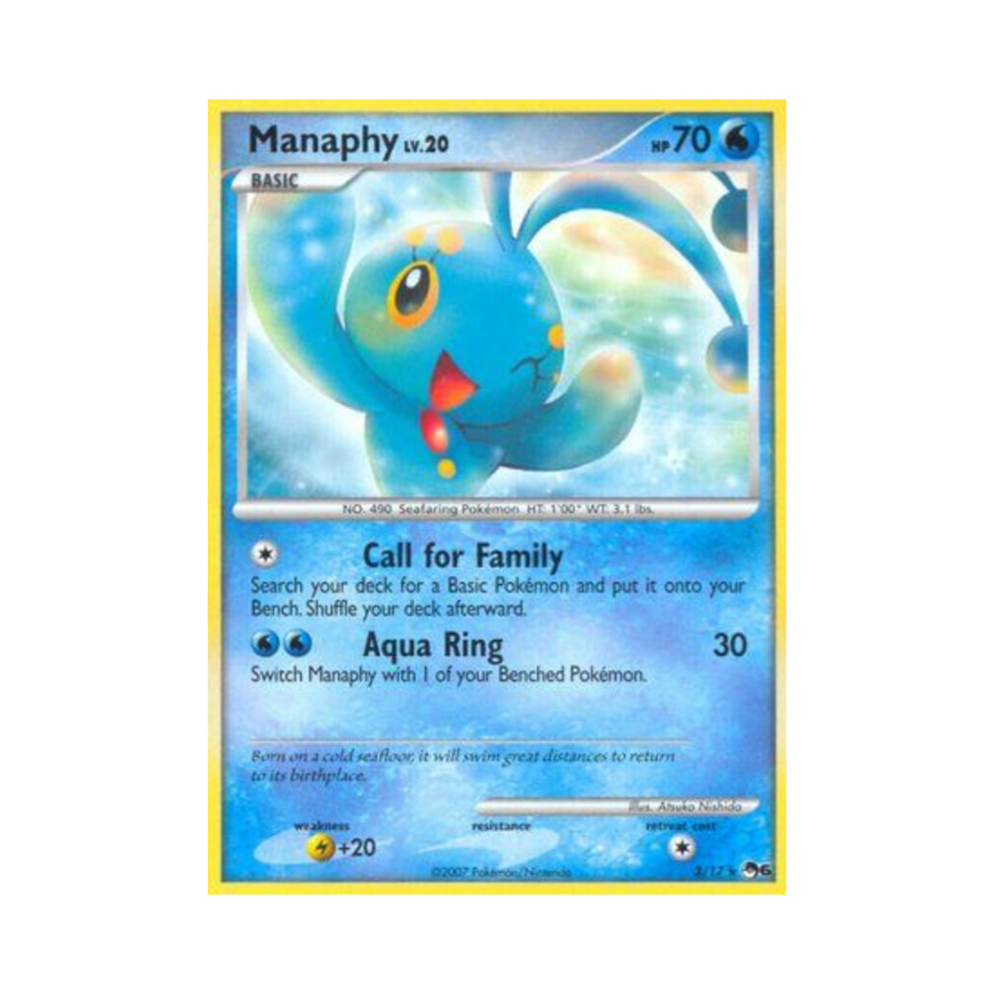 포켓몬 TCG 마나피 R 팝 시리즈 6 (영문판)(Pokemon TCG Manaphy R POP Series 6 (English Ver.)) - 1
