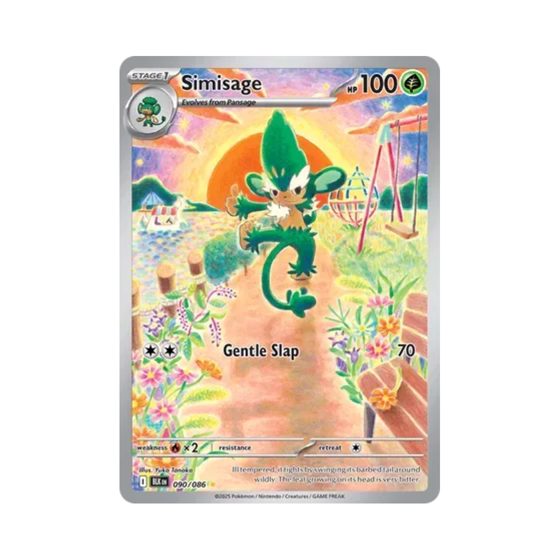 포켓몬 TCG 야나키 IR 블랙볼트 (영문판)(Pokemon TCG Simisage IR Black Bolt (English Ver.)) - 1