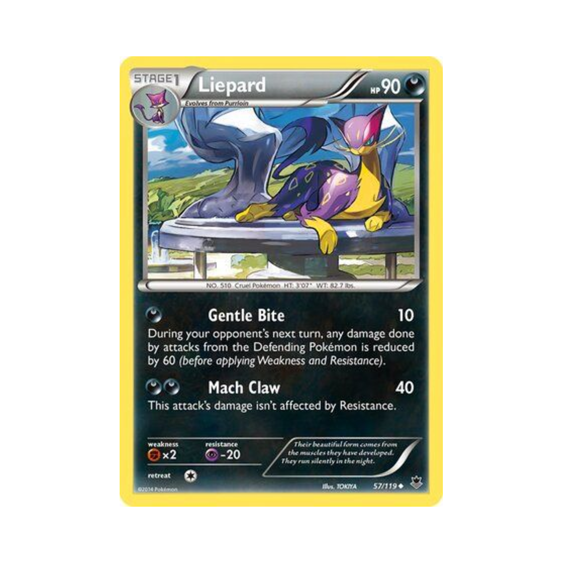포켓몬 TCG 레파르다스 U 팬텀 포스 (영문판)(Pokemon TCG Liepard U Phantom Forces (English Ver.)) - 1