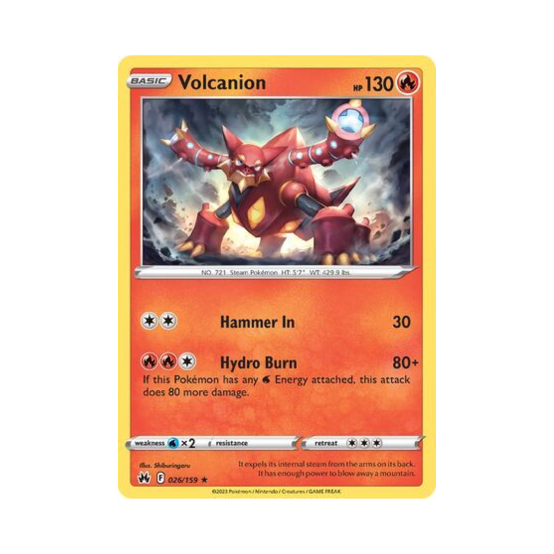 포켓몬 TCG 볼케니온 R 크라운 제니스 (영문판)(Pokemon TCG Volcanion R Crown Zenith (English Ver.)) - 1