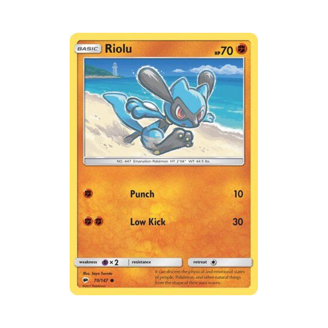 포켓몬 TCG 리오르 C 버닝 쉐도우 (영문판)(Pokemon TCG Riolu C Burning Shadows (English Ver.)) - 1