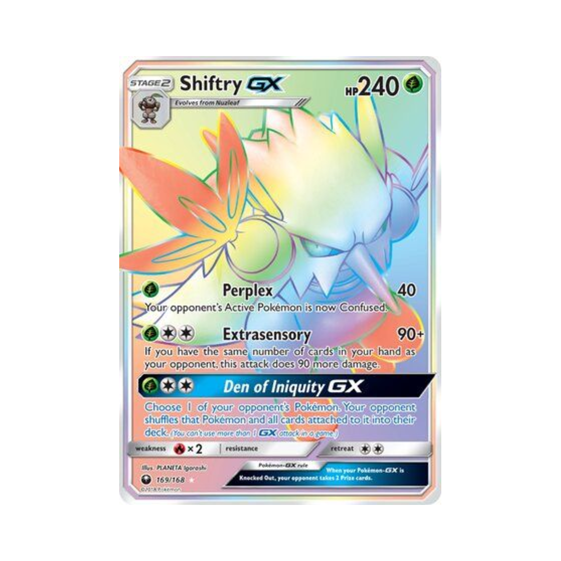 포켓몬 TCG 다탱구 GX RR 셀레스티얼 스톰 (영문판)(Pokemon TCG Shiftry GX RR Celestial Storm (English Ver.))