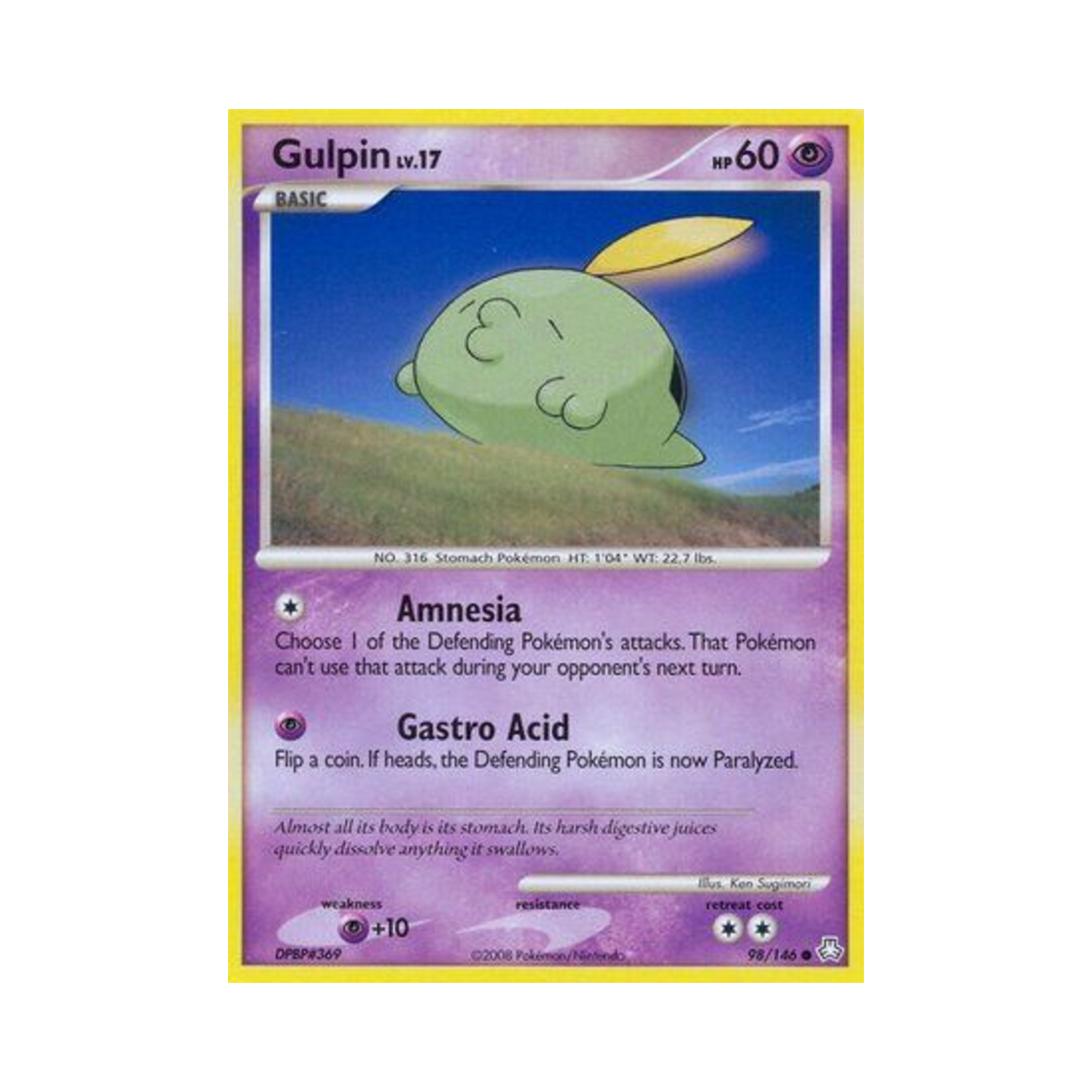 포켓몬 TCG 꼴깍몬 C 레전드 어웨이크드 (영문판)(Pokemon TCG Gulpin C Legends Awakened (English Ver.)) - 1