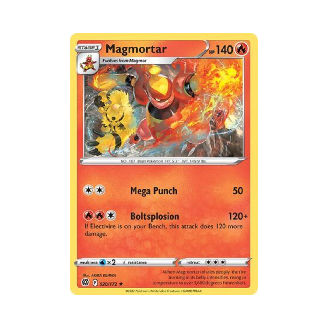 포켓몬 TCG 마그마번 R 브릴리언트 스타즈 (영문판)(Pokemon TCG Magmortar R Brilliant Stars (English Ver.)) - 1