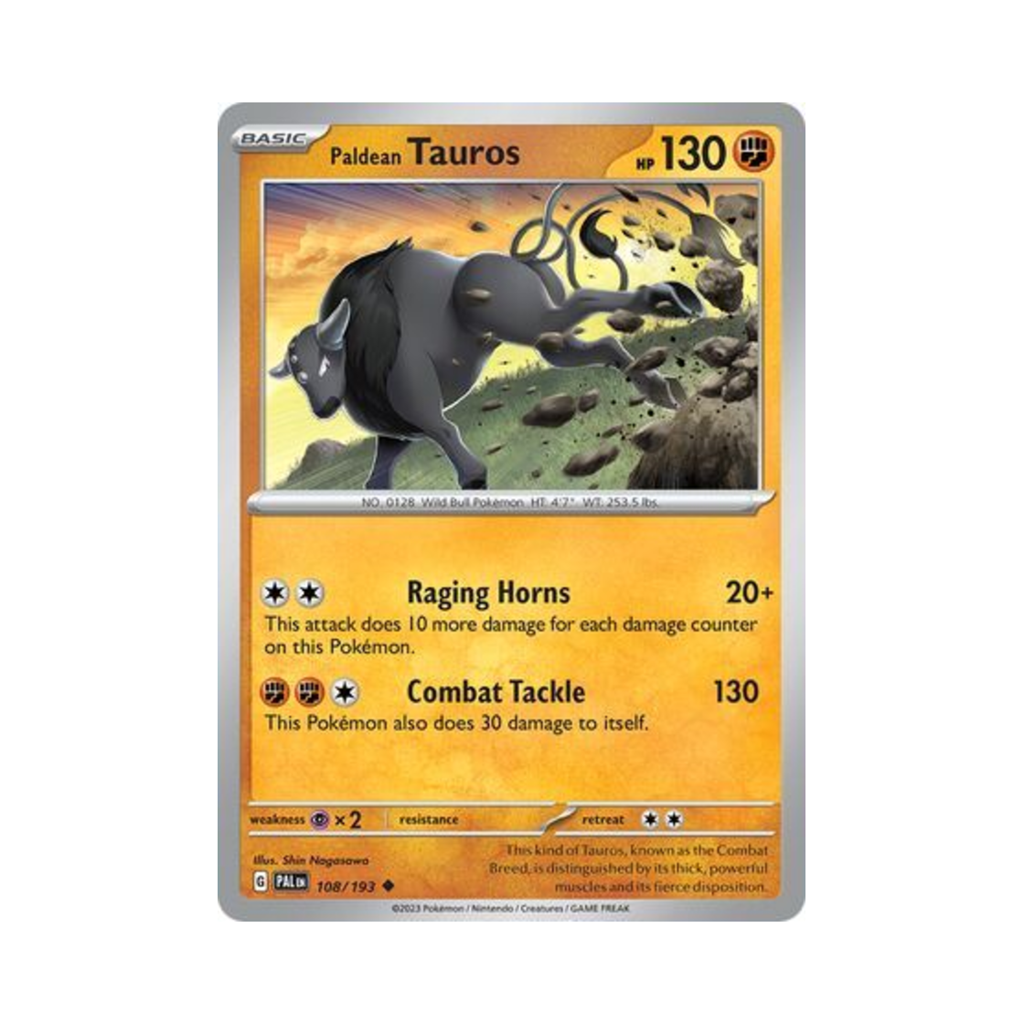 포켓몬 TCG 팔데아 켄타로스 U 팔데아 이볼브드 (영문판)(Pokemon TCG Paldean Tauros U Paldea Evolved (English Ver.)) - 1