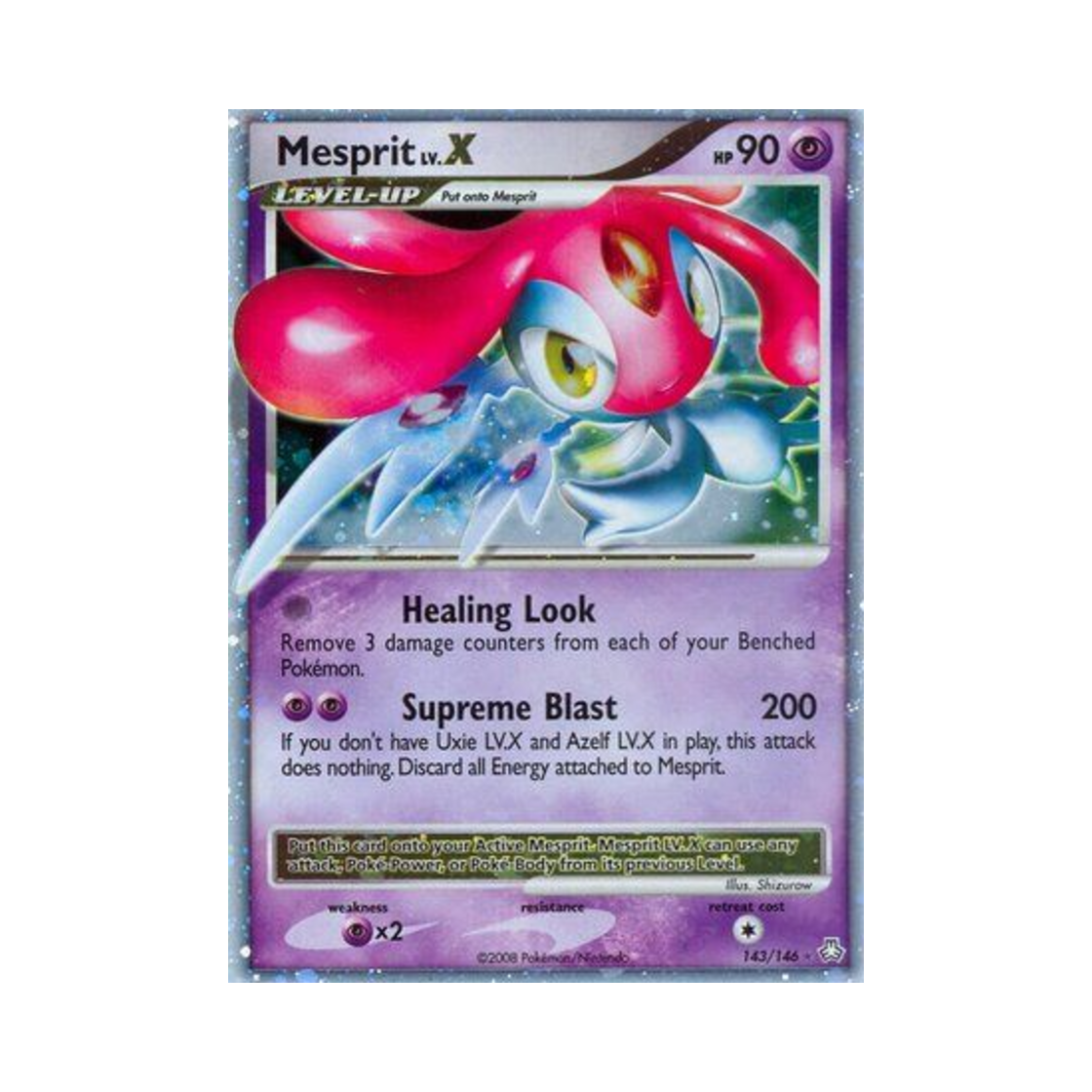 포켓몬 TCG 엠라이트 LV.X RHL 레전드 어웨이크드 (영문판)(Pokemon TCG Mesprit LV.X RHL Legends Awakened (English Ver.)) - 1