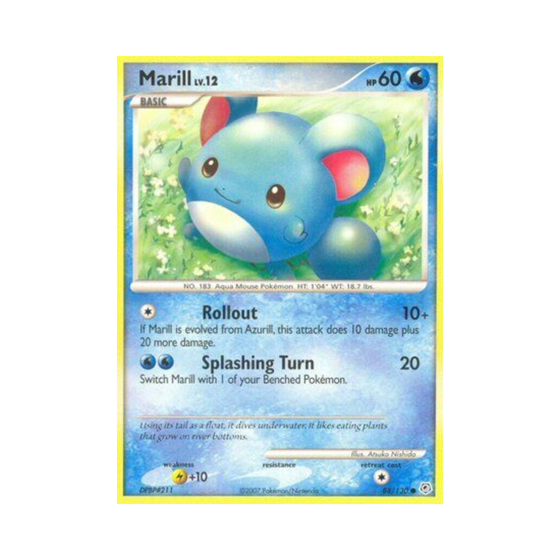 포켓몬 TCG 마릴 C 다이아몬드 & 펄 (영문판)(Pokemon TCG Marill C Diamond & Pearl (English Ver.)) - 1