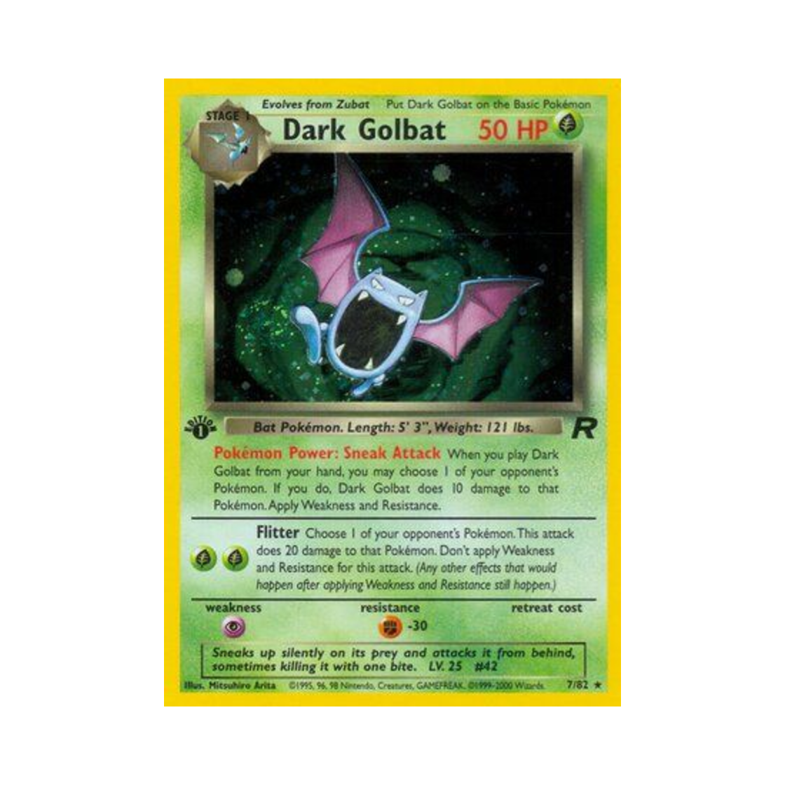 포켓몬 TCG 다크 골뱃 RH 로켓단 (영문판)(Pokemon TCG Dark Golbat RH Team Rocket (English Ver.)) - 1