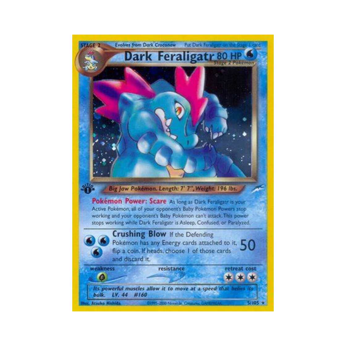 포켓몬 TCG 다크 장크로다일 RH 네오 데스티니 (영문판)(Pokemon TCG Dark Feraligatr RH Neo Destiny (English Ver.)) - 1