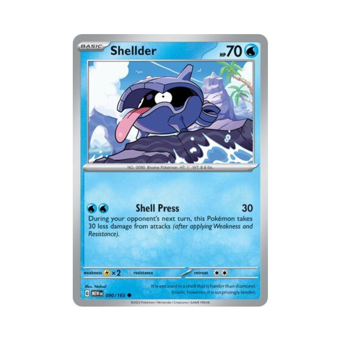 포켓몬 TCG 셀러 C 스칼렛 & 바이올렛 151 (영문판)(Pokemon TCG Shellder C Scarlet & Violet 151 (English Ver.)) - 1