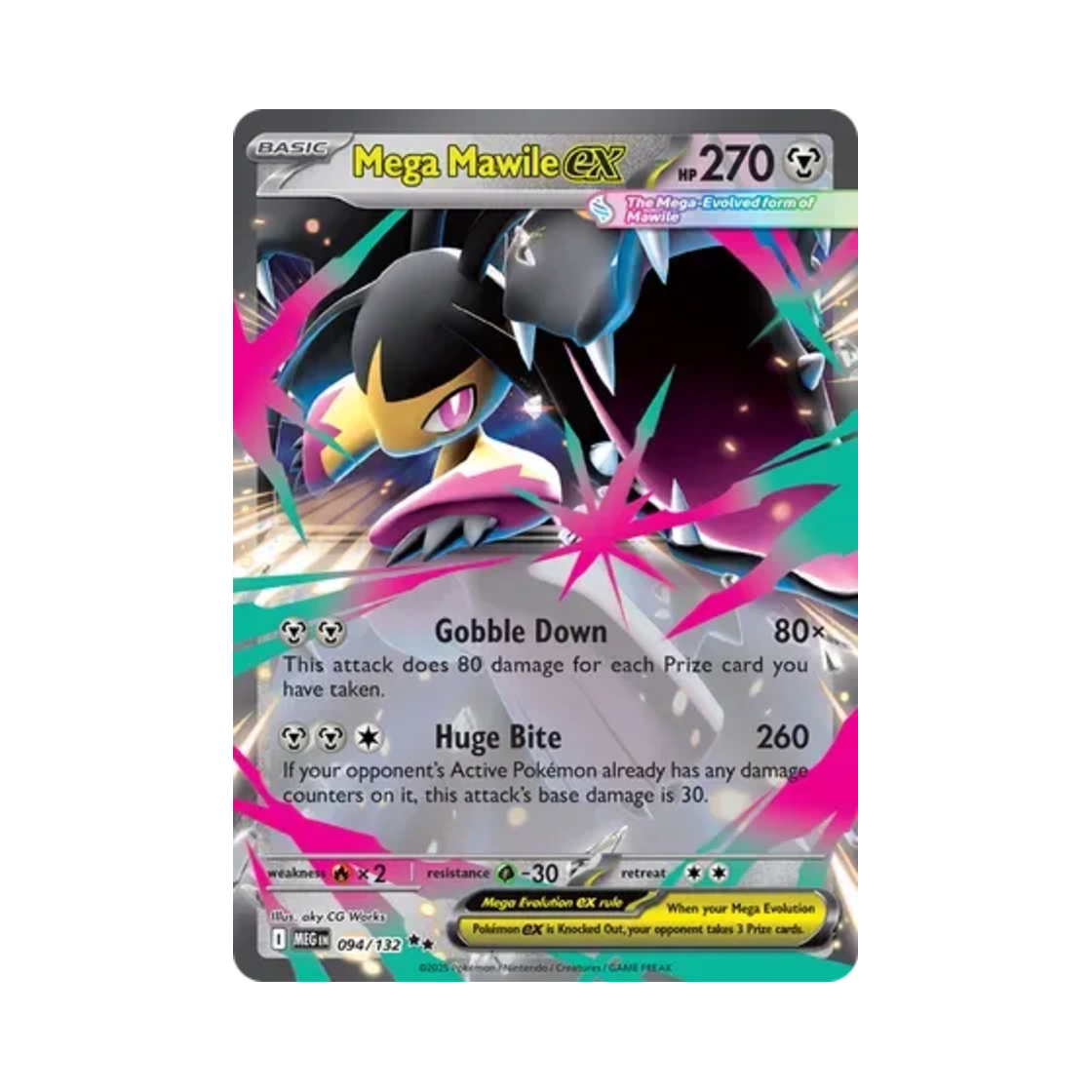 MEG094/132 Pokemon TCG Mega Mawile ex DR Mega Evolution (English Ver.)