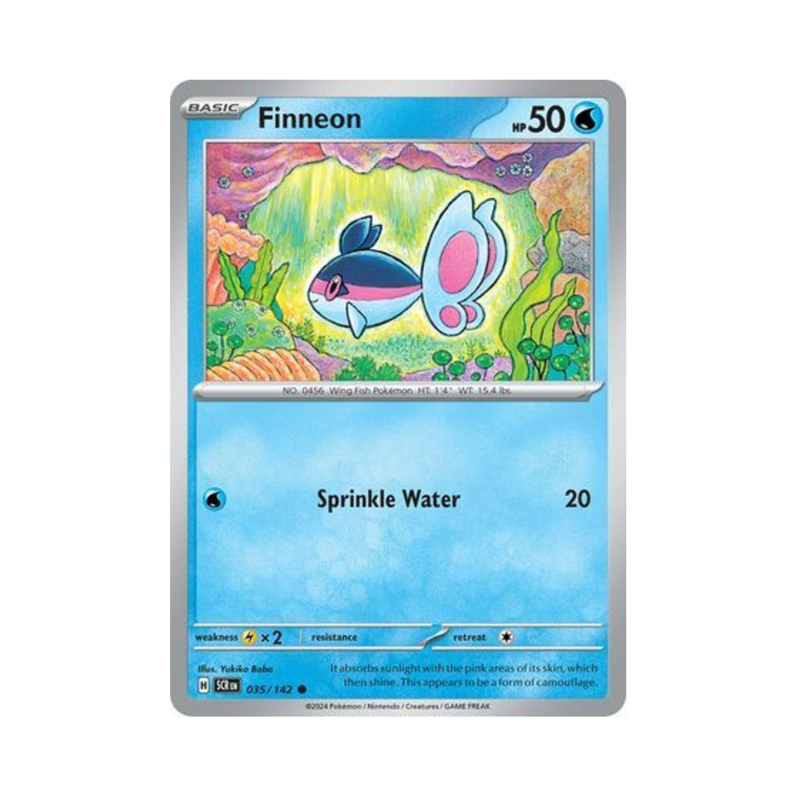 포켓몬 TCG 형광어 C 스텔라 크라운 (영문판)(Pokemon TCG Finneon C Stellar Crown (English Ver.)) - 1