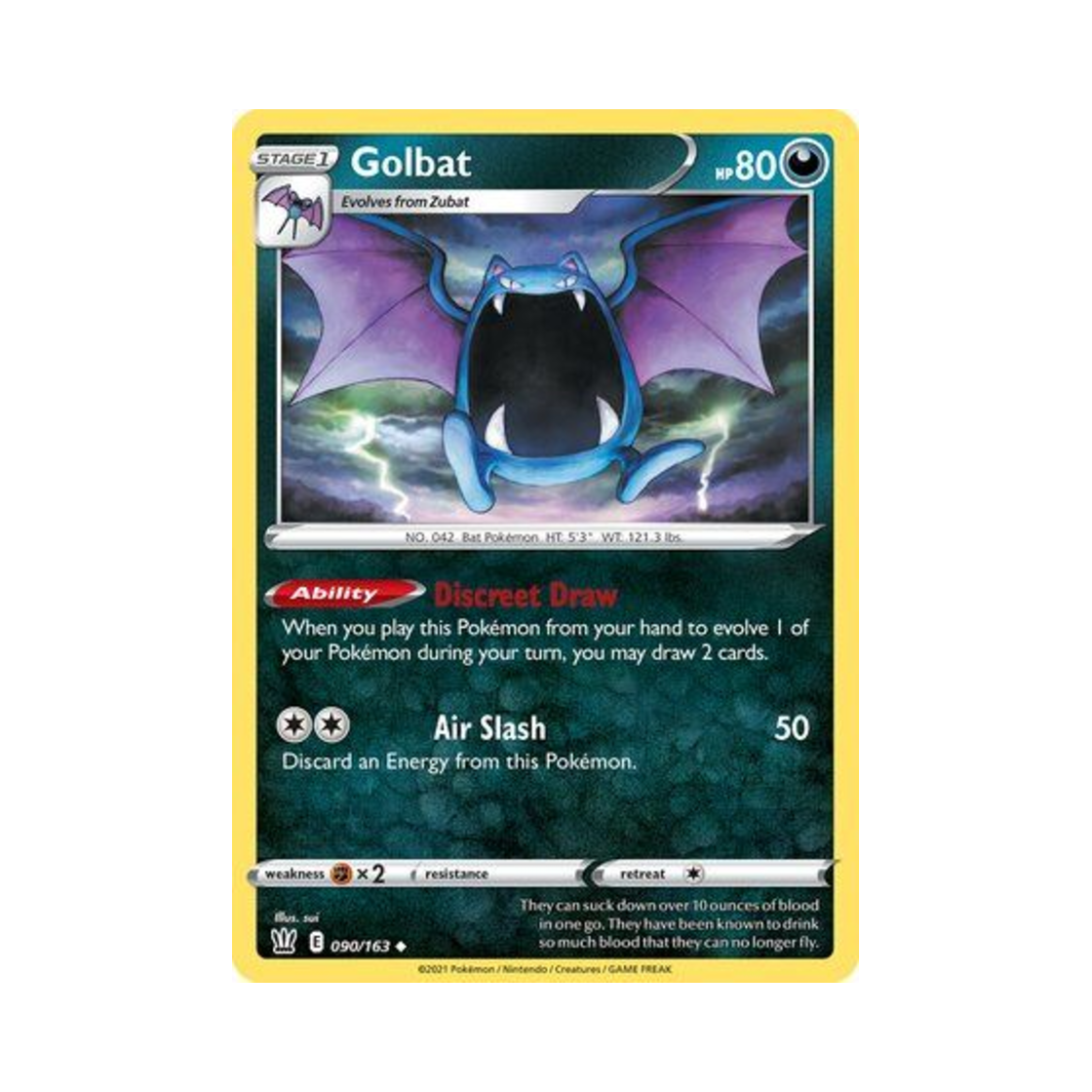 포켓몬 TCG 골뱃 U 배틀 스타일즈 (영문판)(Pokemon TCG Golbat U Battle Styles (English Ver.)) - 1
