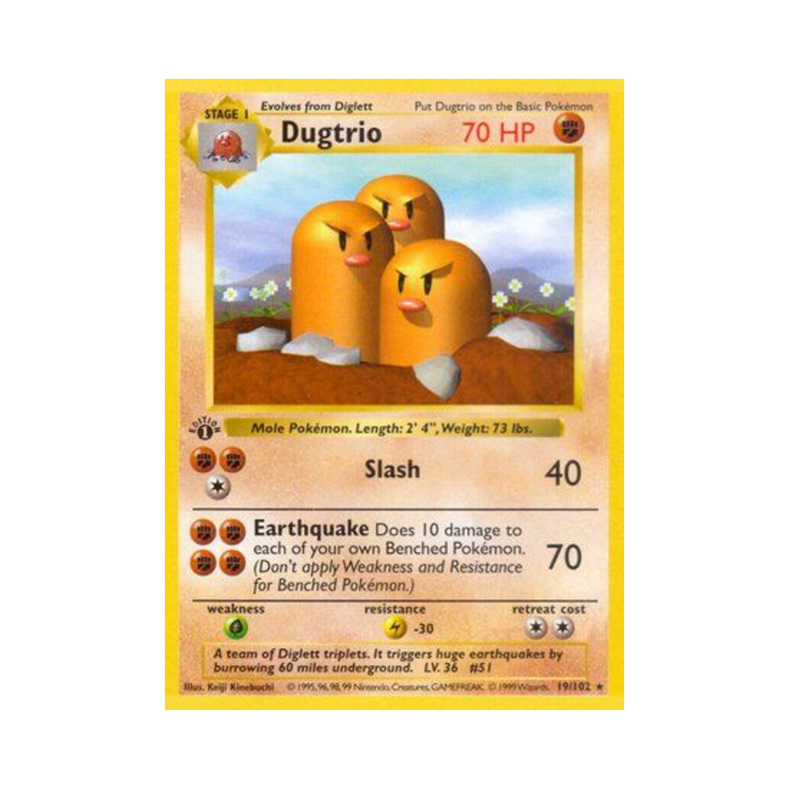 포켓몬 TCG 닥트리오 R 베이스 세트 (영문판)(Pokemon TCG Dugtrio R Base Set (English Ver.)) - 1