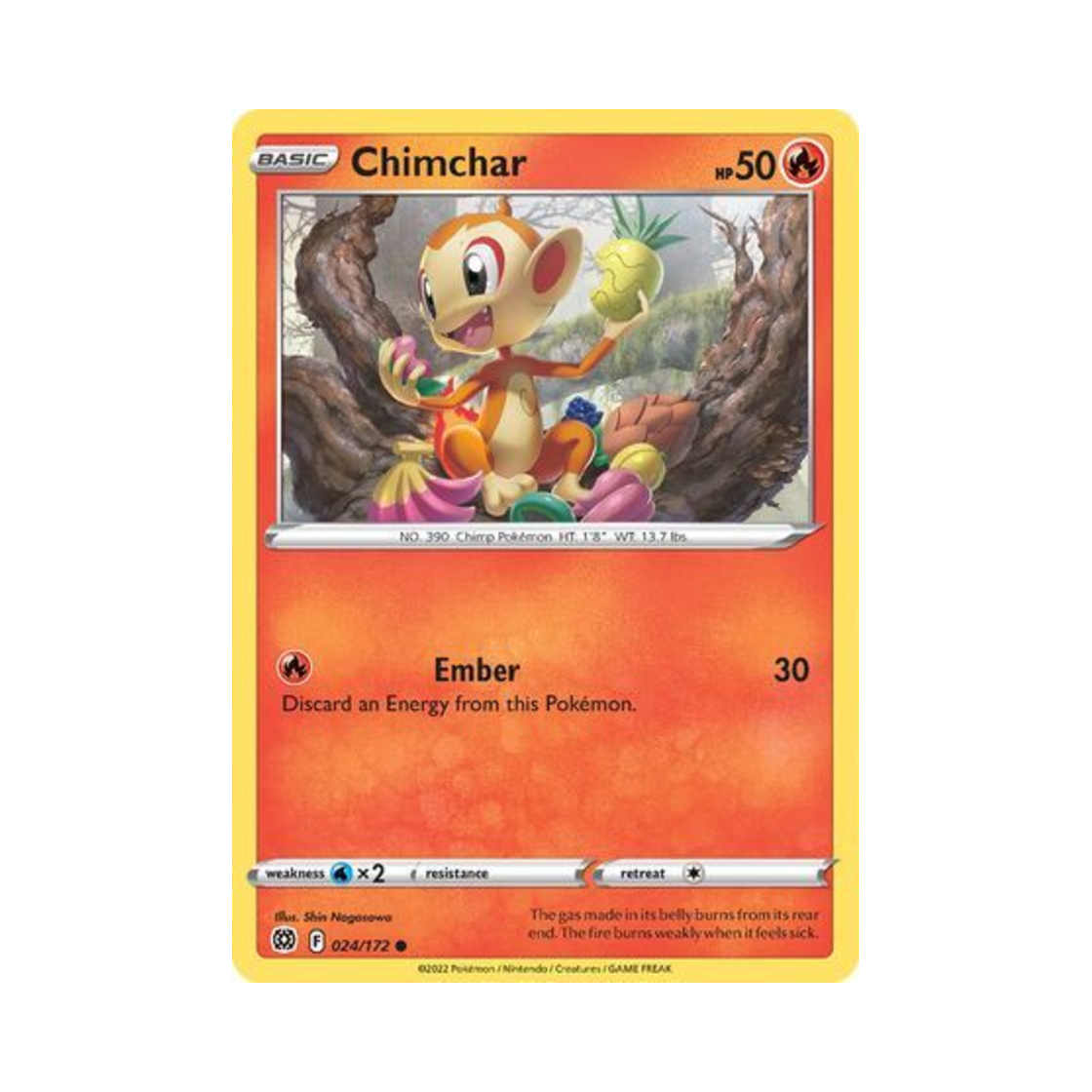포켓몬 TCG 불꽃숭이 C 브릴리언트 스타즈 (영문판)(Pokemon TCG Chimchar C Brilliant Stars (English Ver.)) - 1