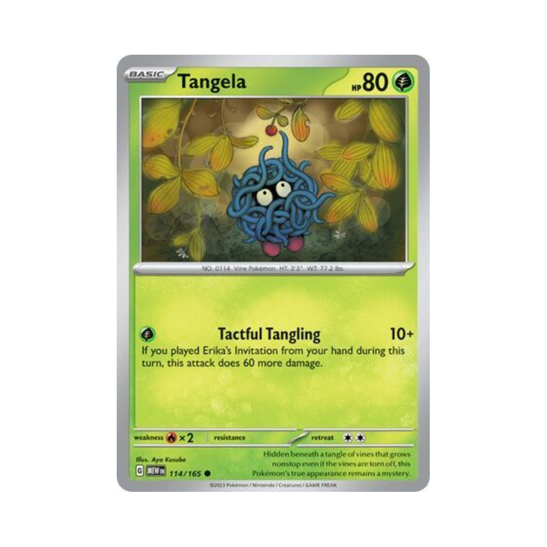 포켓몬 TCG 덩쿠리 C 스칼렛 & 바이올렛 151 (영문판)(Pokemon TCG Tangela C Scarlet & Violet 151 (English Ver.)) - 1